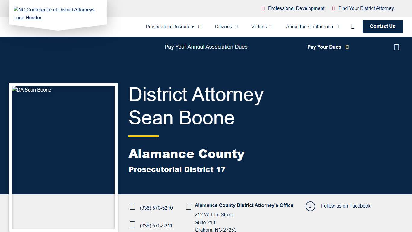 Prosecutorial District 17 - North Carolina Conference of District Attorneys